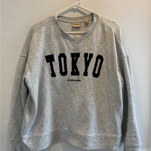 Scotch & Soda Gray Tokyo crewneck hoodie